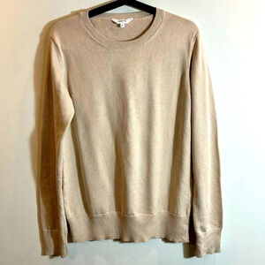 KTON  Sz M 100% Organic Cotton Simple Crew Neck Minimalist Contemporary Sweater